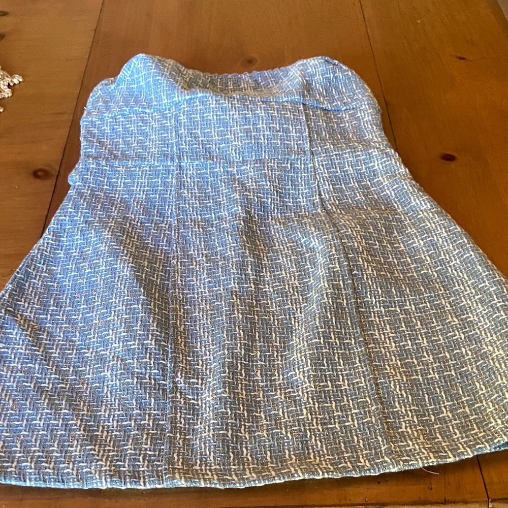 Elegant Blue and White Women's Skirt